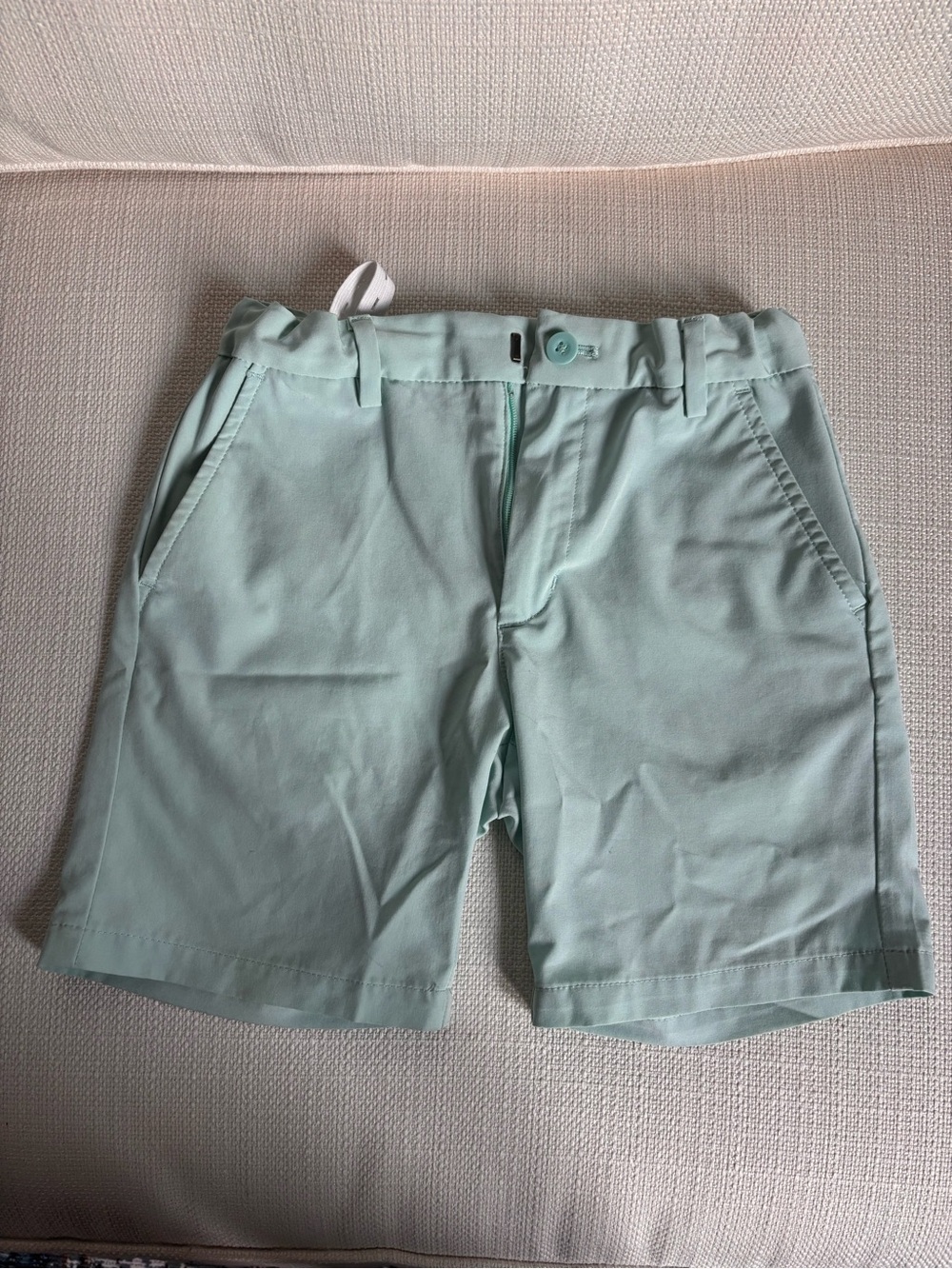 Vineyard Vines Performance Boy’s Flat Front Shorts in Mint